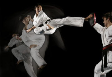 Taekwondo speed practice